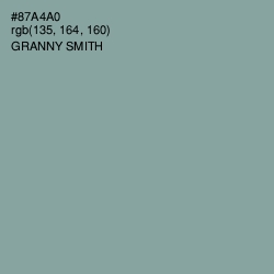 #87A4A0 - Granny Smith Color Image